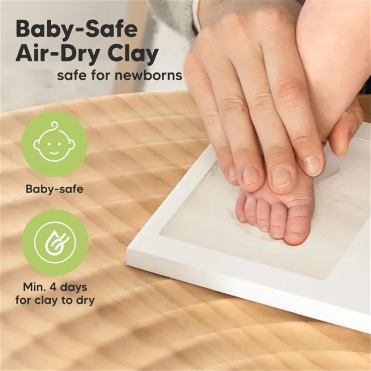 Baby Nursery Frames - طقم Y69A لحفظ بصمات اليد والقدم
