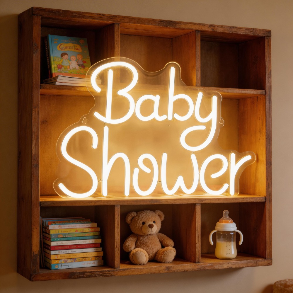 لافتات نيون LED لحفلات استقبال - مراجعة Baby Nursery Wall Lights وسعره