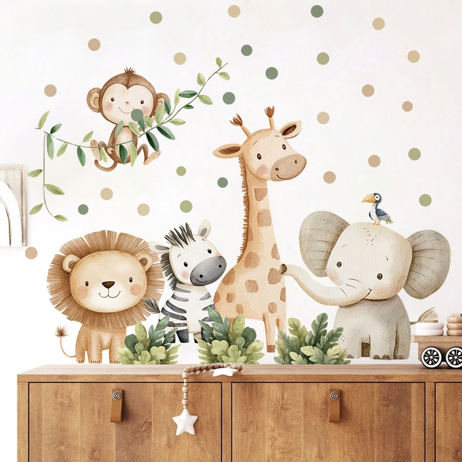 بوهو غابة الحيوانات ملصقات جدا - مراجعة Baby Nursery Decor Girl وسعره