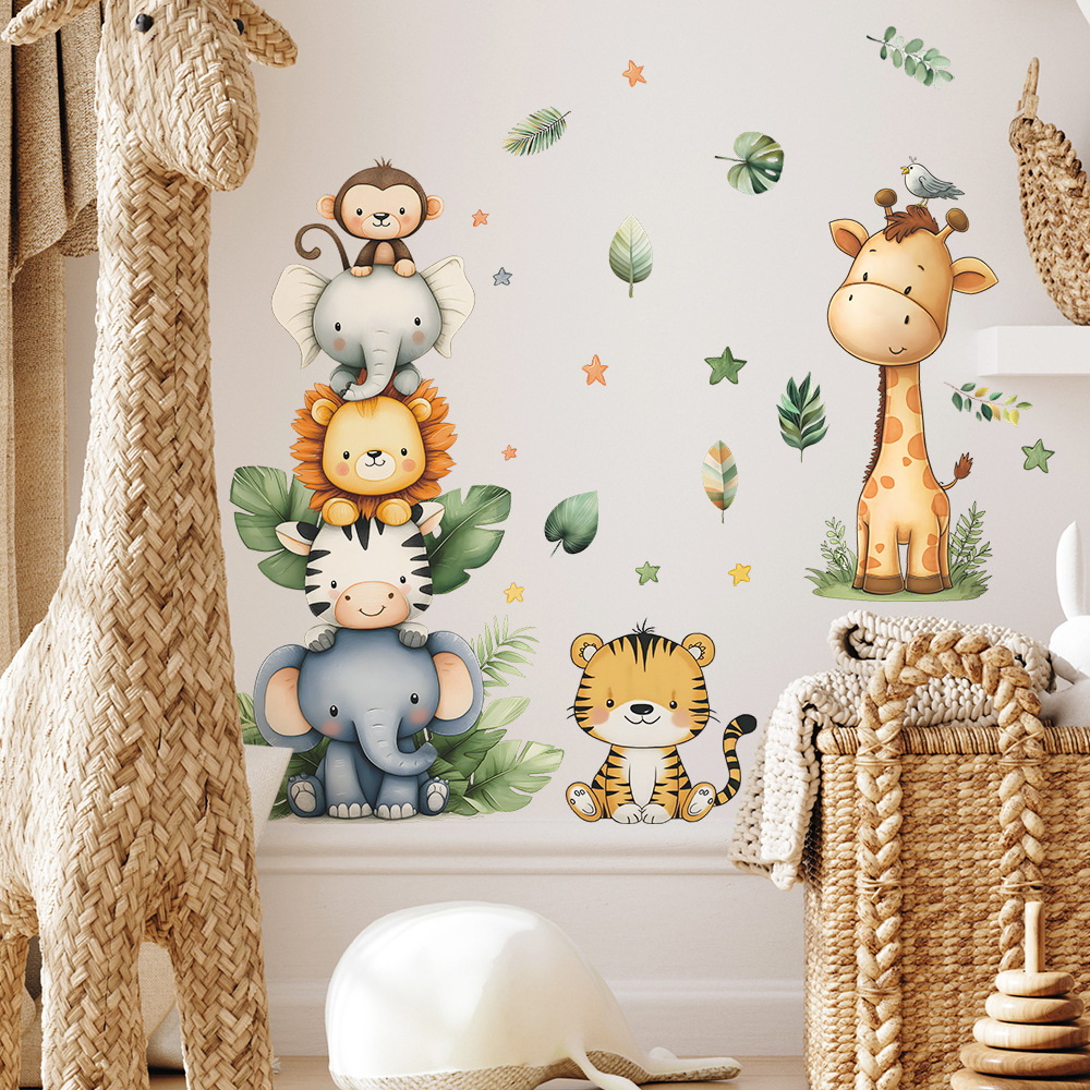بوهو غابة الحيوانات ملصقات جدا - مراجعة Baby Nursery Decor Girl وسعره