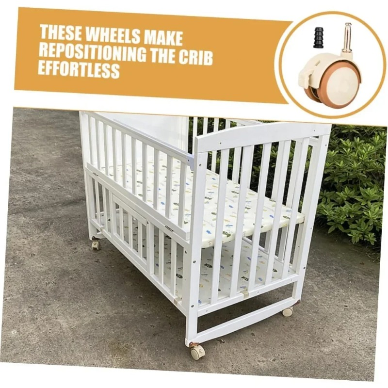 2/4/6/8 قطع عجلات دوارة بفرامل - مراجعة Baby Nursery Trolley وسعره
