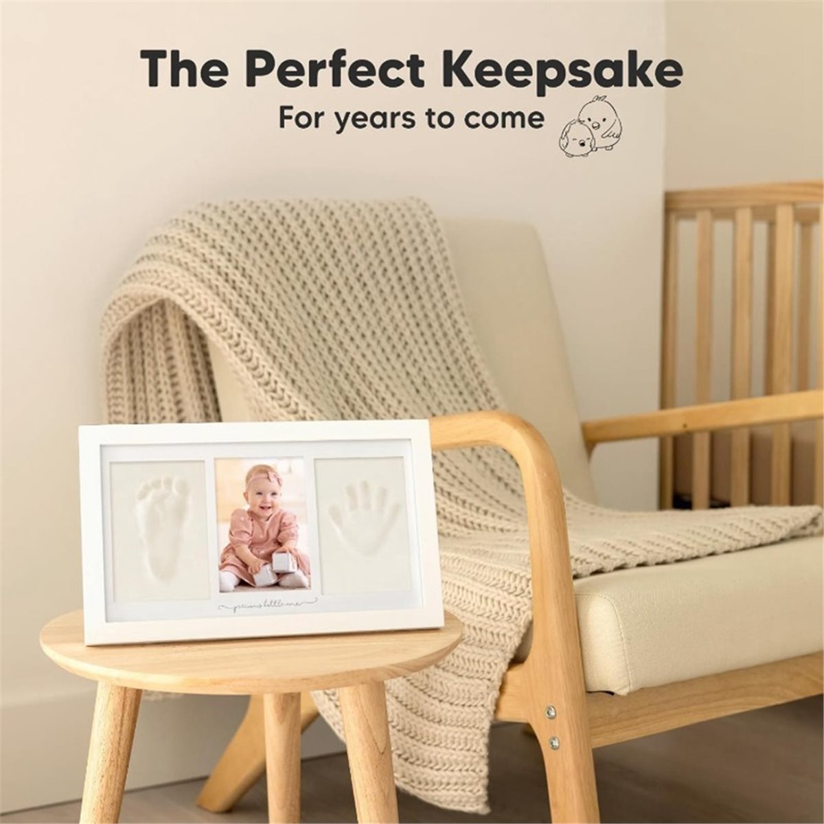 طقم تذكاري لبصمات اليد والقدم  - مراجعة Baby Nursery Frames وسعره