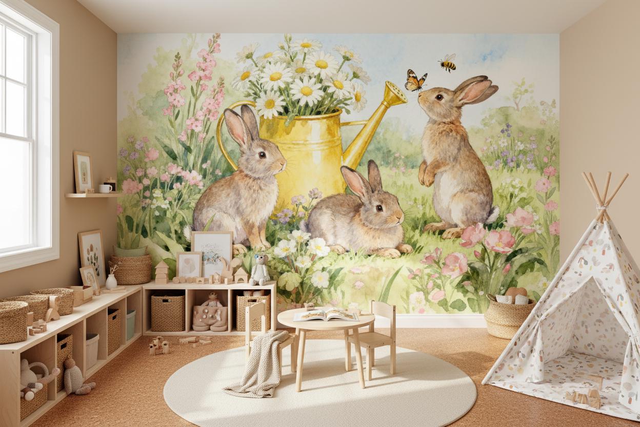 ورق جدران كرتوني بتصميم حيوانا - مراجعة Baby Nursery Peel And Stick Wallpaper وسعره
