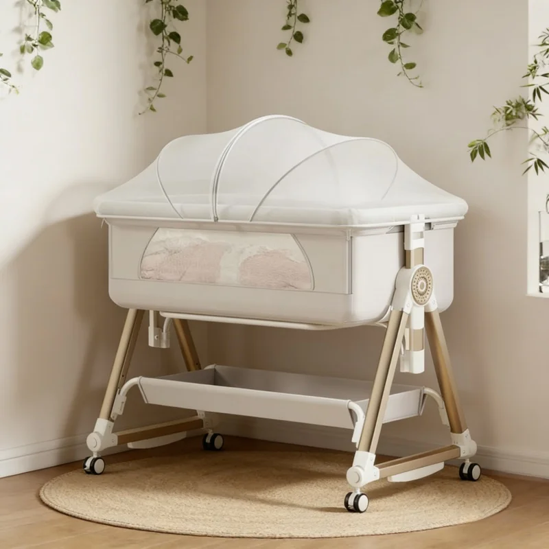 سرير أطفال ذكي قابل للتحويل 8  - مراجعة Baby Nursery Trolley وسعره