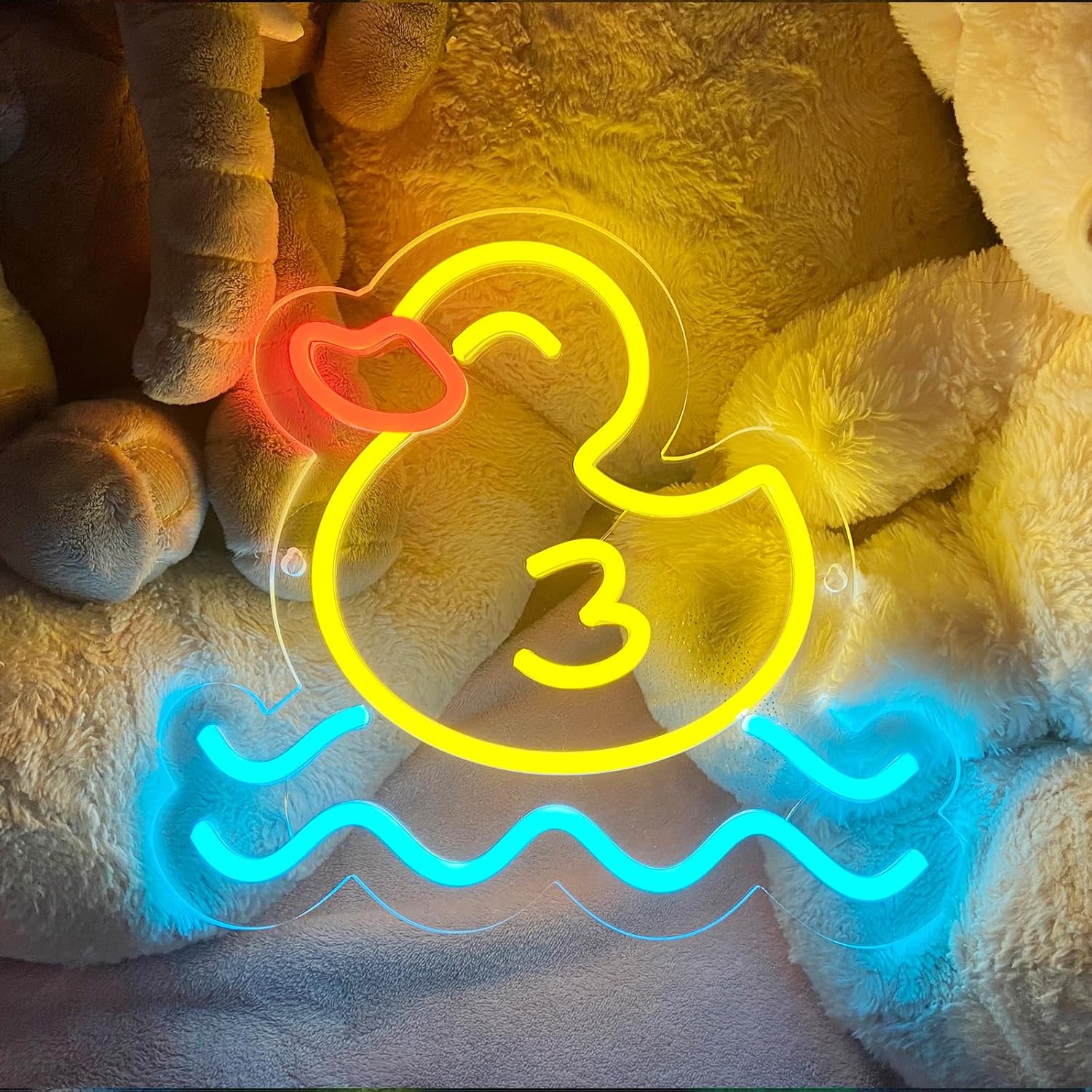 لافتة نيون على شكل بطة، مصباح  - مراجعة Baby Nursery Wall Lights وسعره