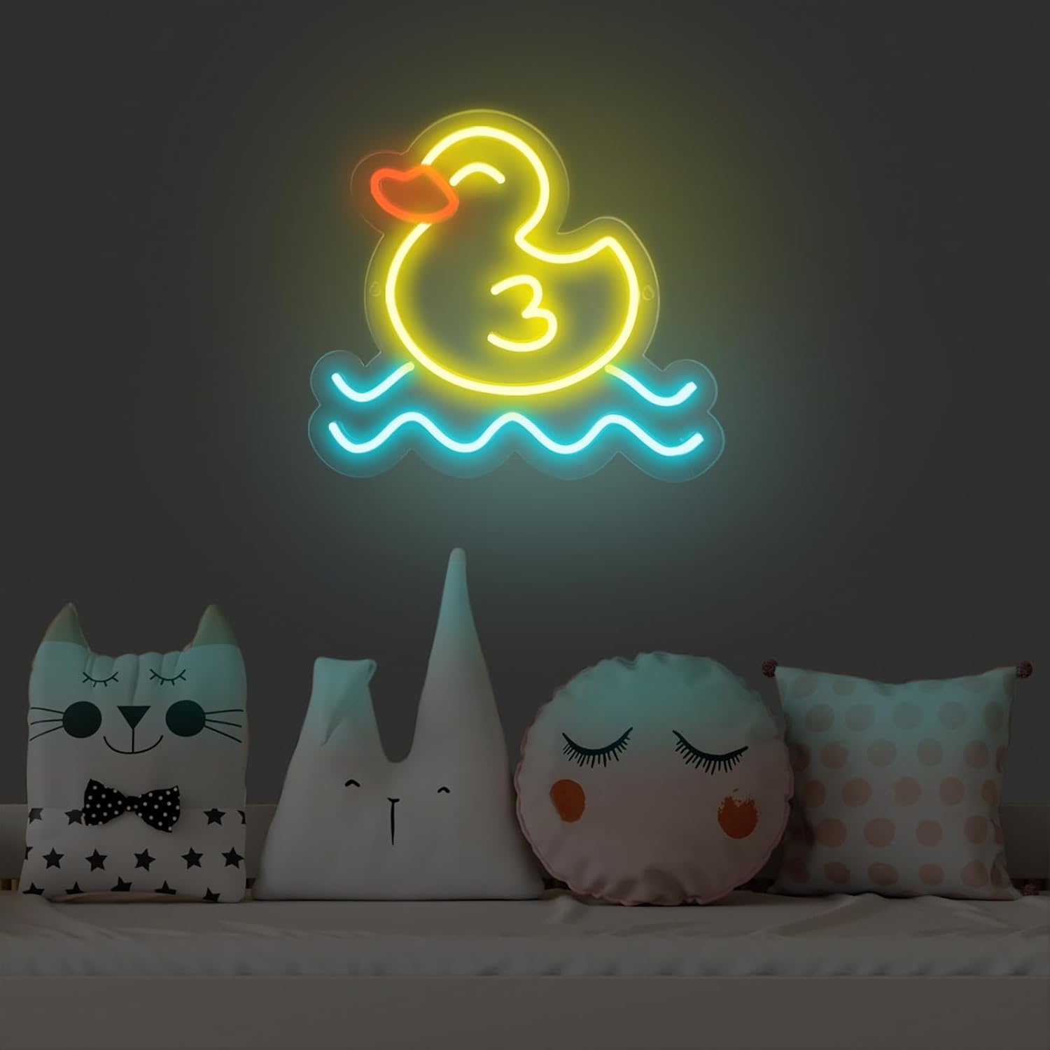 لافتة نيون على شكل بطة، مصباح  - مراجعة Baby Nursery Wall Lights وسعره