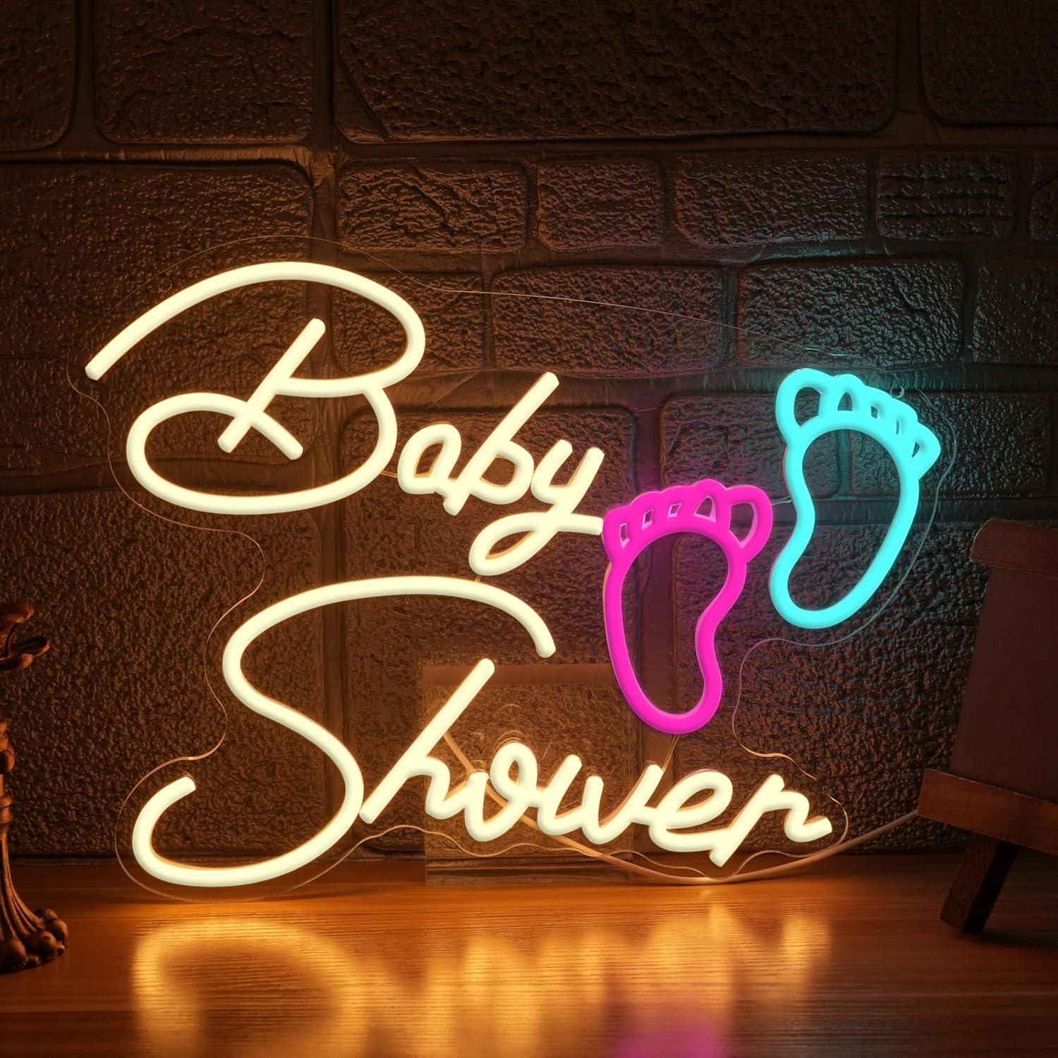 لافتة نيون لحفل استقبال المولو - مراجعة Baby Nursery Wall Lights وسعره