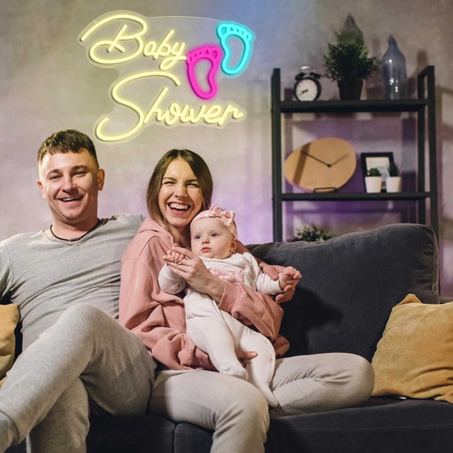 لافتة نيون لحفل استقبال المولو - مراجعة Baby Nursery Wall Lights وسعره